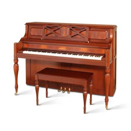 907 Designer English Regency Mahogany Upright Piano Dallas
